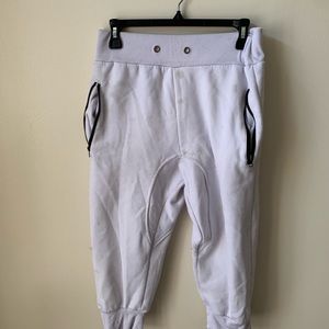 White jogger shorts